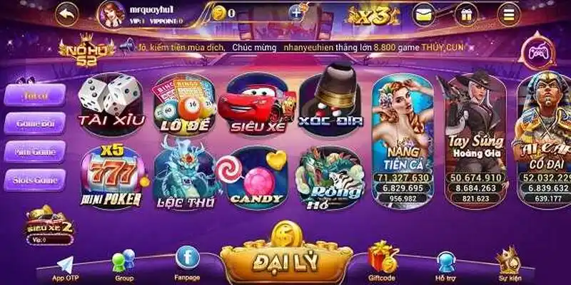 Đặc điểm nổi bật của game nổ hũ 52